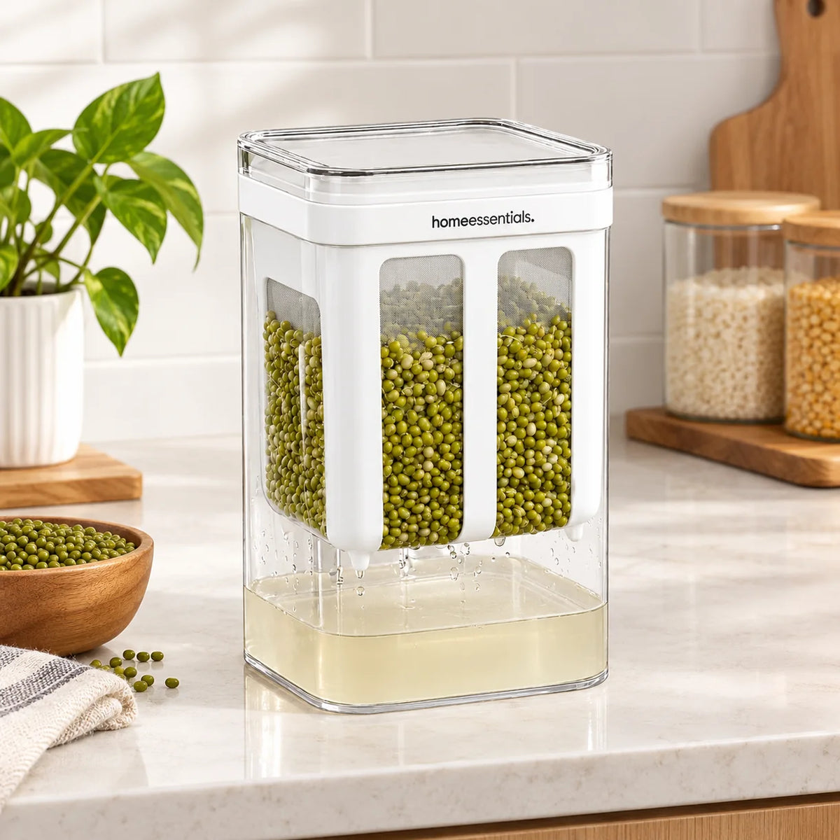 Sprout Maker – Bean Sprouting Jar with Strainer