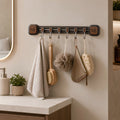 Wall-Mounted Suction Cup Sliding Hook Rack